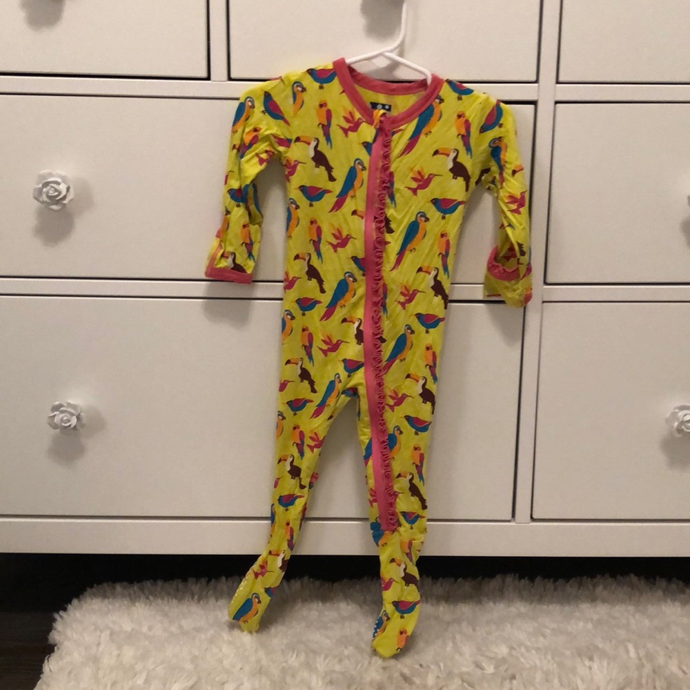 Kickee Pants - Ruffle Footie with Zipper 6-9 month